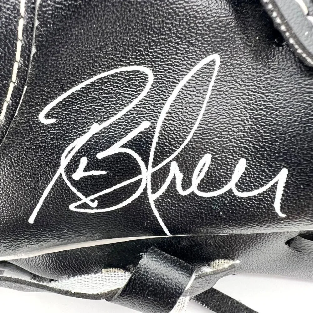 Texas Rangers Baseball Glove Rusty Greer Faux Leather Dr. Pepper Albertsons Logo - Picture 3 of 11